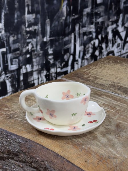 كوب ورد وكرز سكري