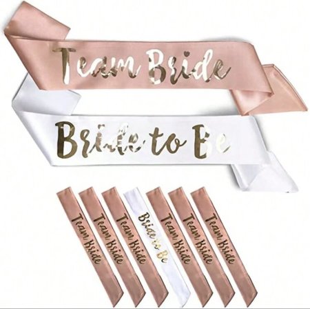 أوشحة Team Bride و Bride