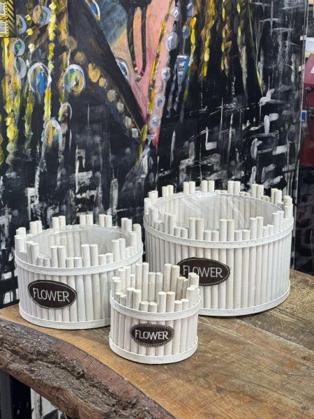 صندوق خشب فلور دائري