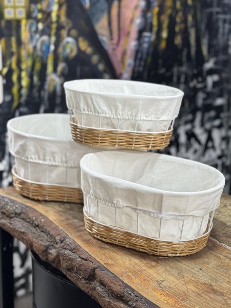 صندوق حديد وقش دائري